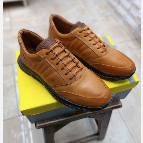 کفش بالِنزا مردانه چرم تبریز دوردوخت و سبک