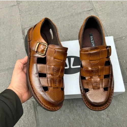 کفش تابستانی تمام چرم تبریز