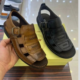 صندل تابستانی چرم طبی دست دوز
