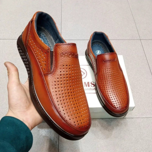 تابستانی سوراخ دار تمام چرم تبریز مردانه کد60