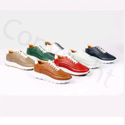 اسپورت زنانه تمام چرم مخصوص پیاده روی فوق سبک