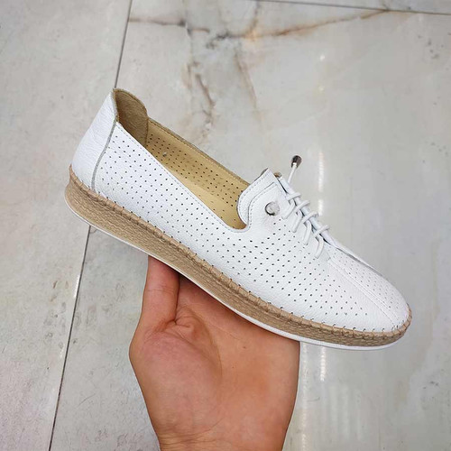 کفش زنانه تمام چرم طبیعی کد ۶۳۶