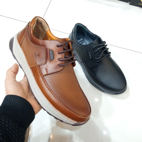 کفش چرم مردانه تمام چرم طبیعی کد ۷۱۳