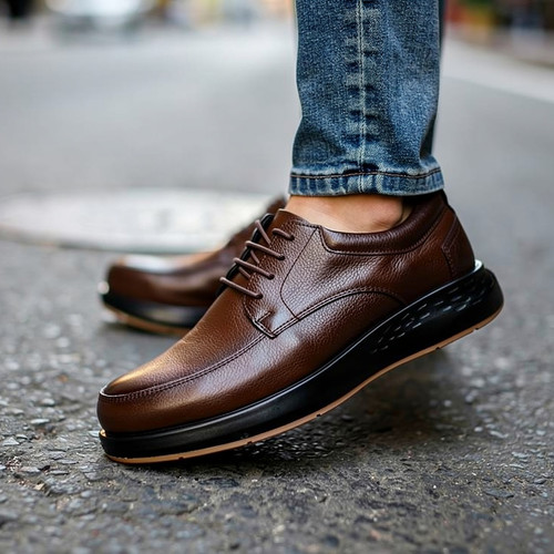 کفش مردانه تمام چرم طبی مدل جدید