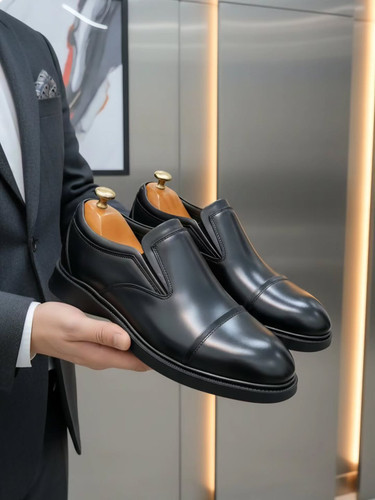 کفش مردانه تمام چرم مدل سرپنجه با کیفیت کد ۷۶۵