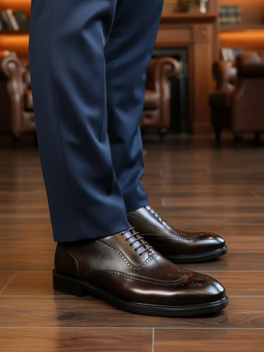 کفش مجلسی مردانه تمام چرم دوینا زیره رابر هشترک باکیفیت ۷۷۴