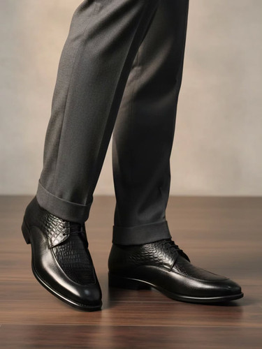 کفش مجلسی مردانه تمام چرم کروکدیلی کد ۷۸۳