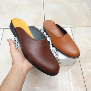 دمپایی مردانه چرم طبیعی مدل نعلین